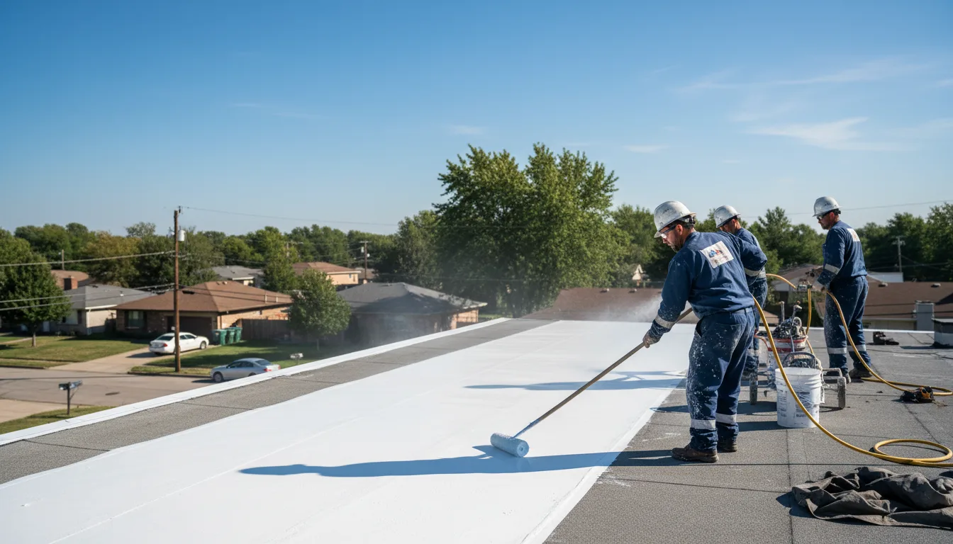 Commercial roof coating in Holly Hill, SC near me